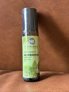 NaturoBliss Peppermint Essential Oil Roll-On, 10 ml
